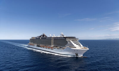 Cruzeiro MSC Seaview navegando em alto-mar durante o roteiro de Ano Novo pela costa brasileira